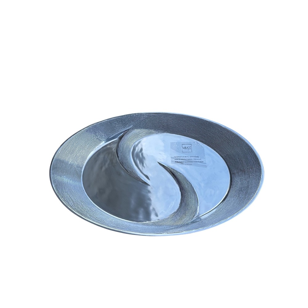 Mikasa Esprit Divided‎ Platter Tarnish Free Metal Alloy Serving Tray AE050/414